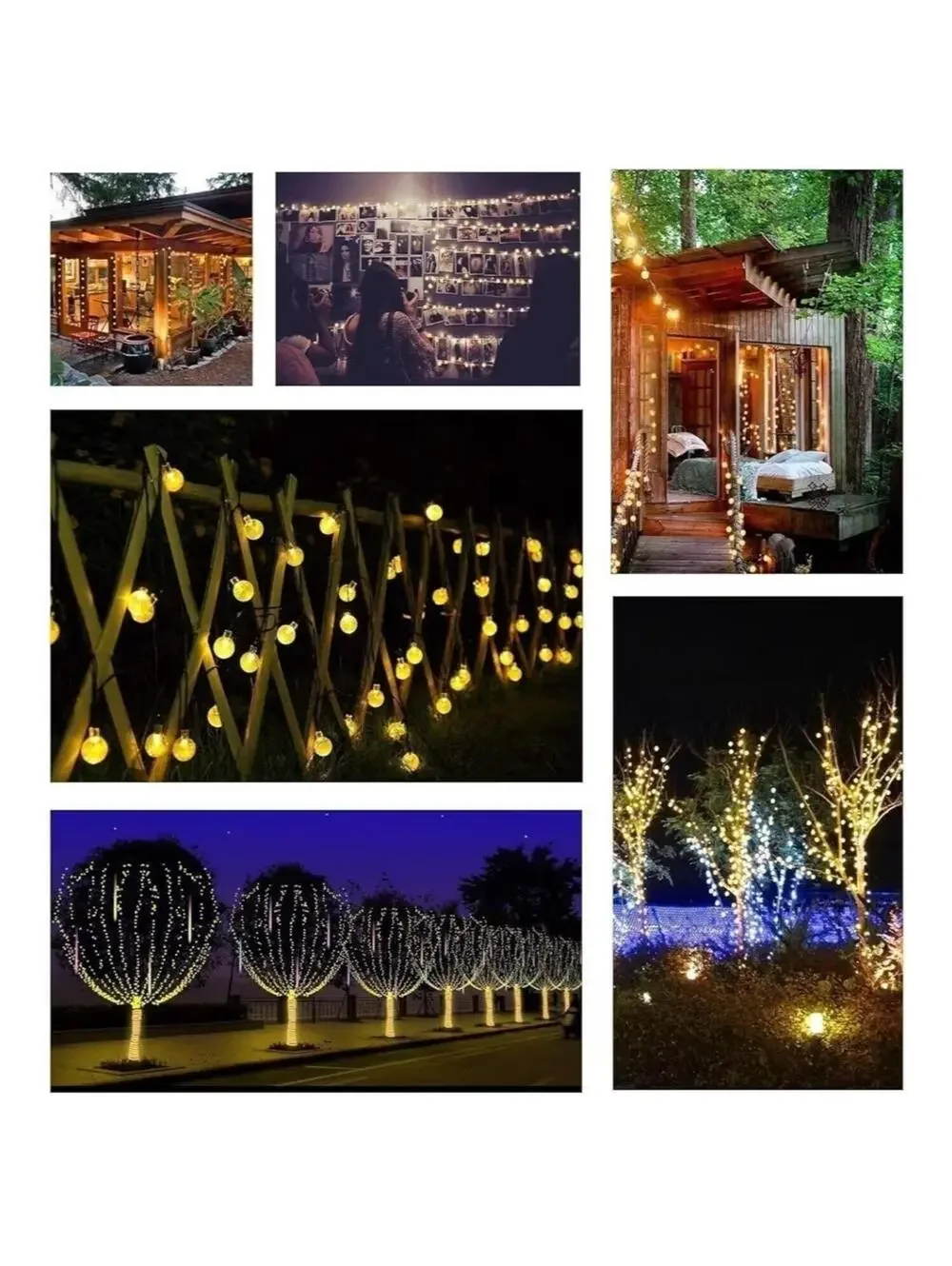 Crystal Glove Solar String Lights Outdoor Waterproof 36.5 ft Warm White New